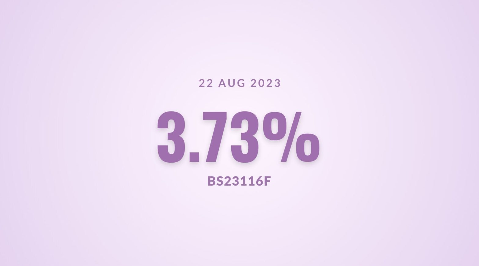 T-Bill 22 Aug 2023 (BS23116F)